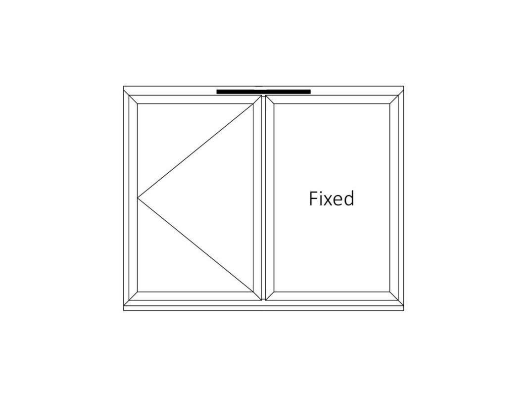 AluK 58BW - Left: Side Hung, Right: Fixed