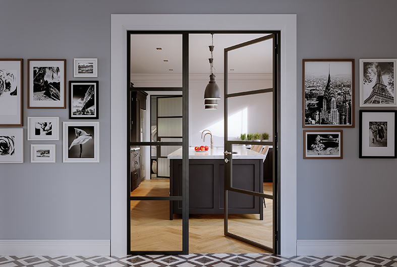 Internal Steel Look Door Devon