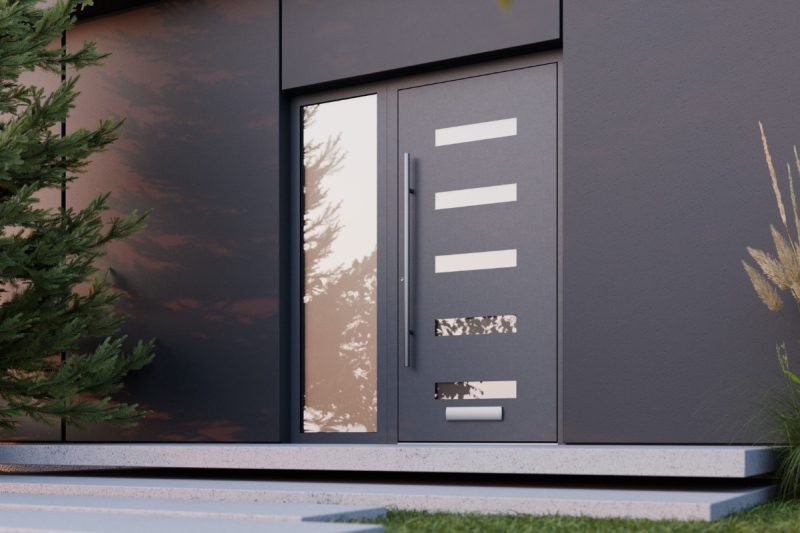 Flush Slab Aluminium Door