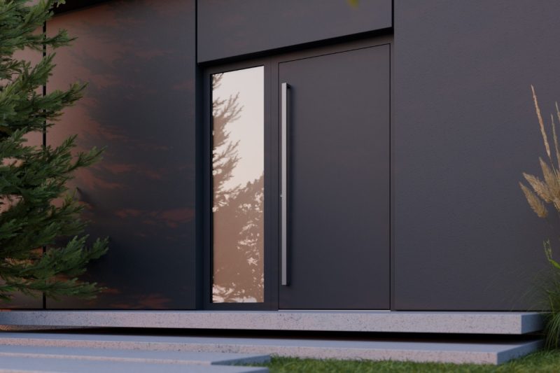 Flush Slab Aluminium Door