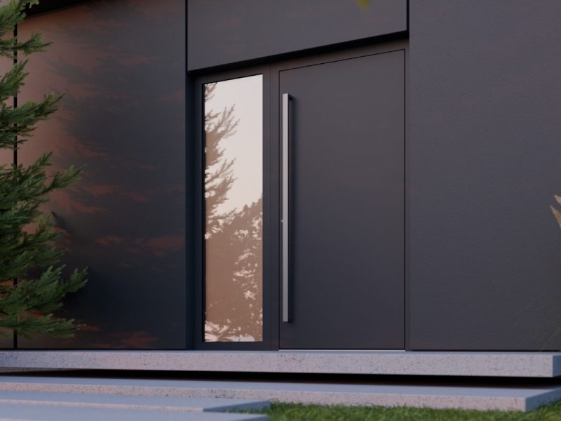 Flush Slab Aluminium Door