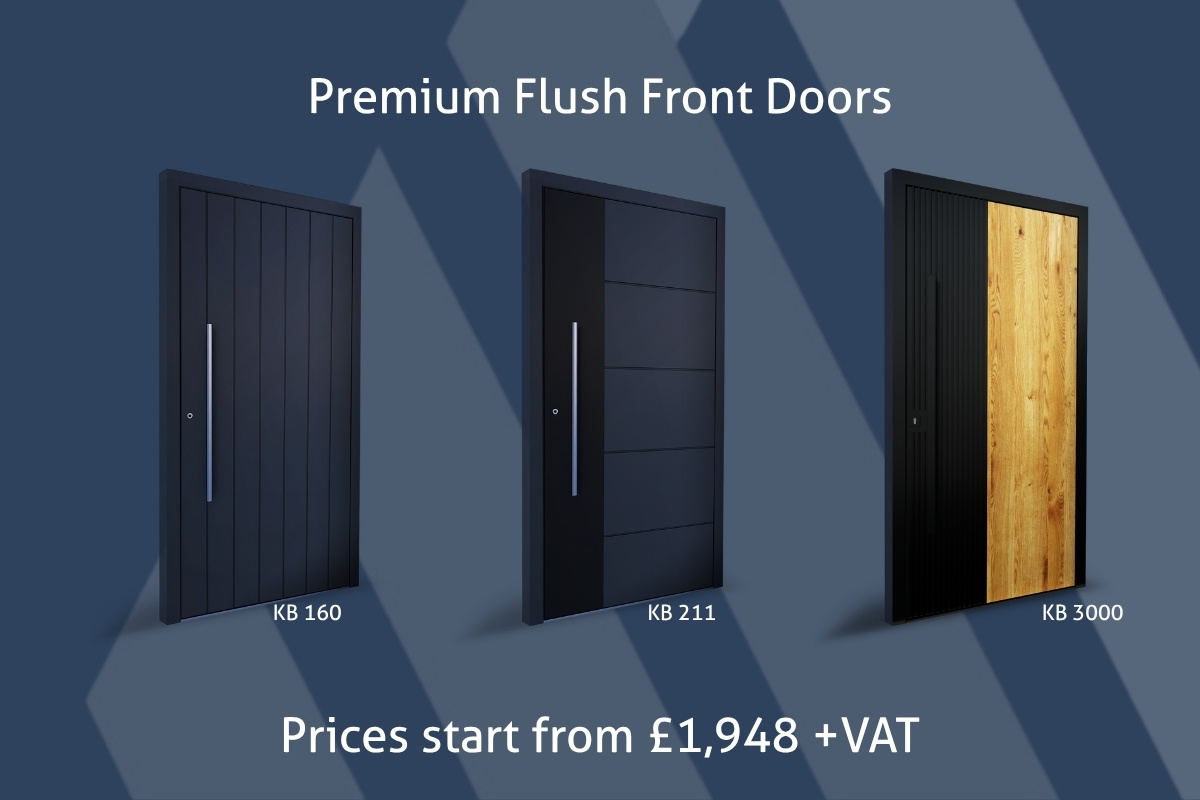 Premium Flush Aluminium Front Door