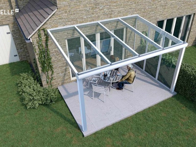 Morvelle White Glass Veranda
