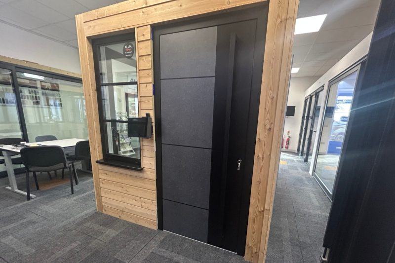 Flush showroom door