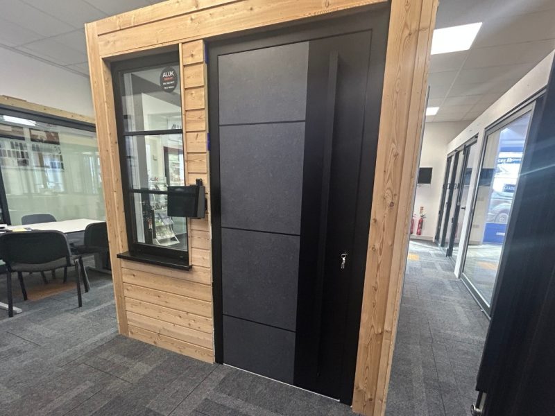 Flush showroom door